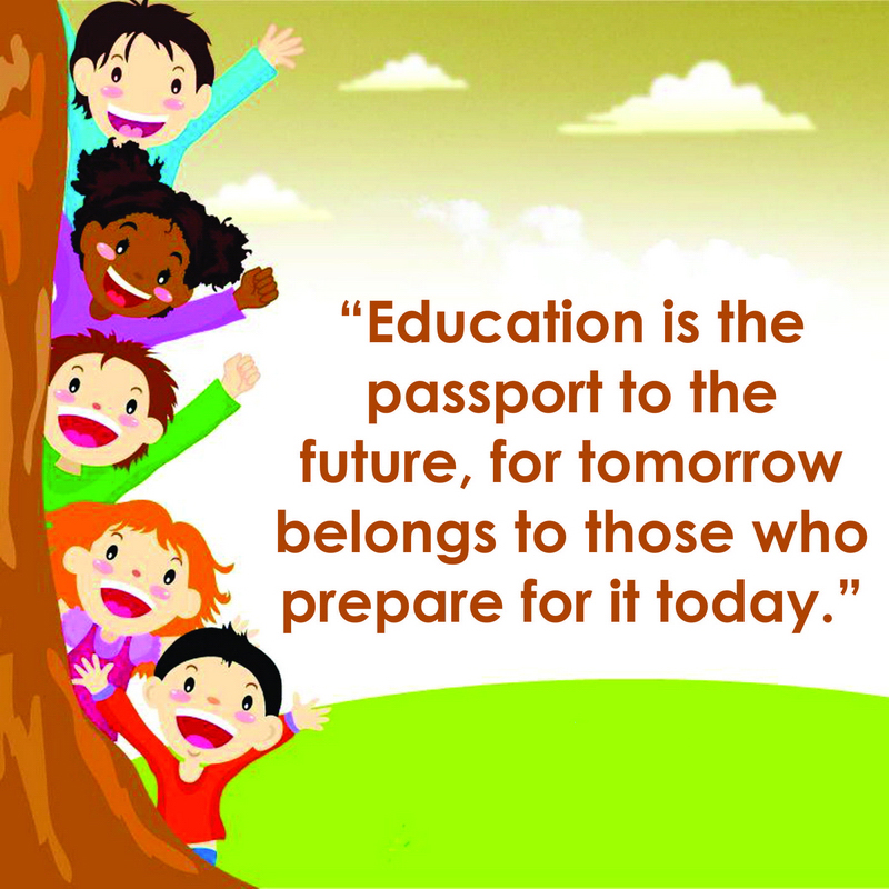 Education is the passport to the future, for tomorrow - All Over Shayari